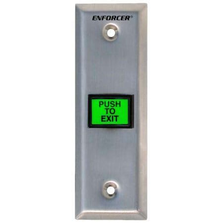 Seco-Larm Illuminated green, momentary pushbutton. NO/NC contact, rated 3A at 24VDC. Built-in timer 1 SLM-SD-7103GC-PTQ